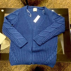 chunky knit cardigan